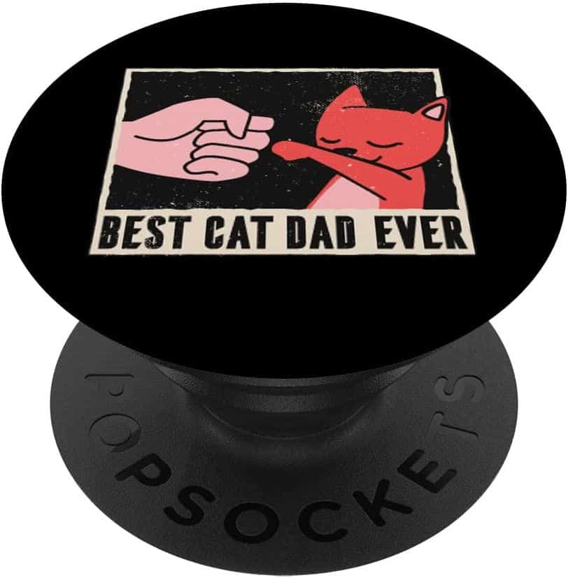 Best cat dad ever Katzen Design für Katzenpapas PopSockets mit austauschbarem PopGrip