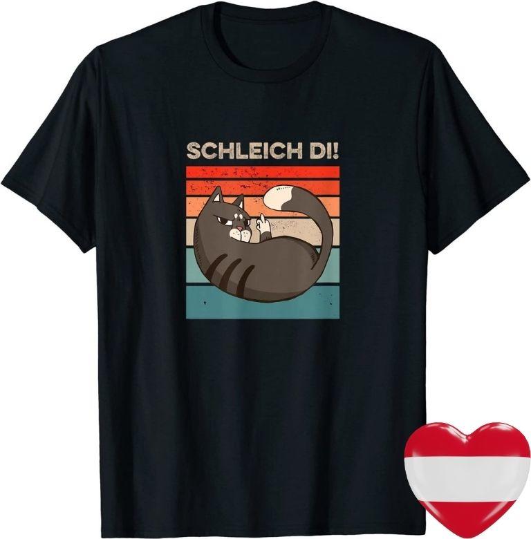 Schleich di Mittelfinger Katze T-Shirt