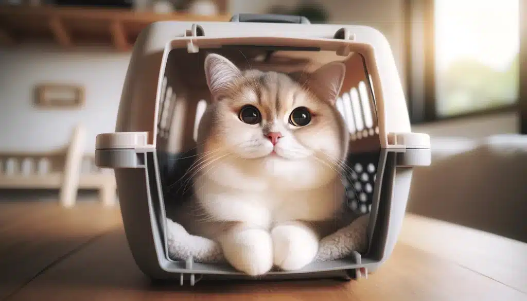 Transportbox-Katze